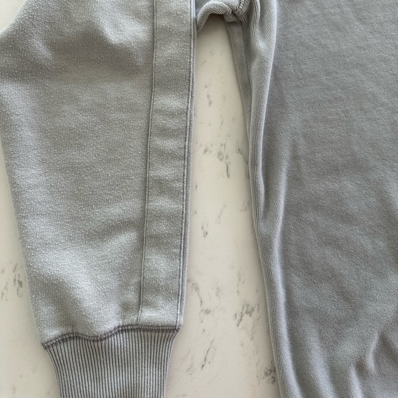 Victoria Secrets Pink Velour and Cotton Pullover Logo Sweatshirt - Picture 6 of 8